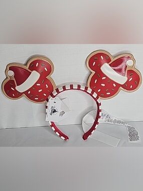 Disney Parks Mickey Christmas Cookie Ears with Sprinkles